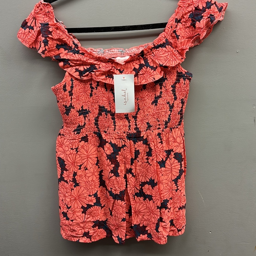 Floral Off-Shoulder Dress in Pink and Black size M <<5>> - Picture 3 of 6